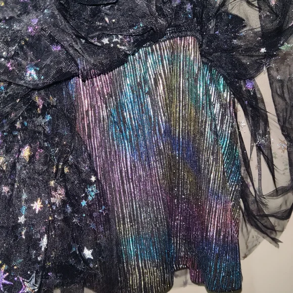 Hannah Banana Black and Purple Starry Kids Matching Set - Picture 5 of 7